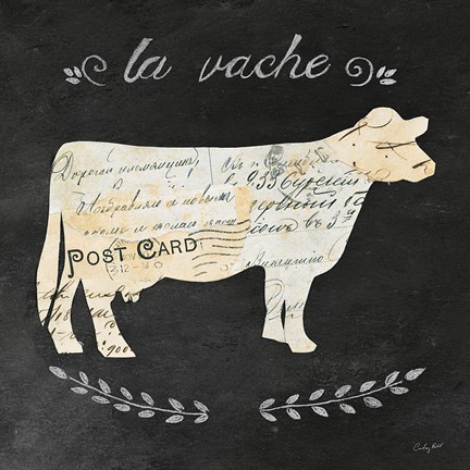 Framed La Vache Cameo Sq Print