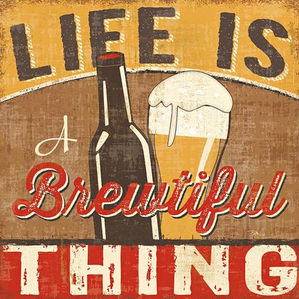 Framed Craft Brew II Print