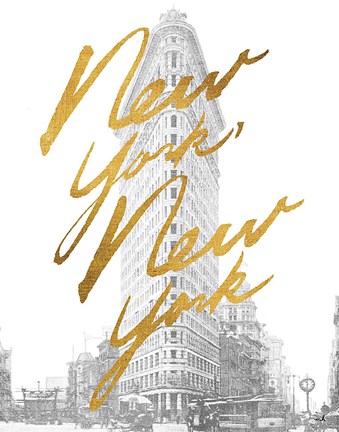 Framed Gilded New York Print