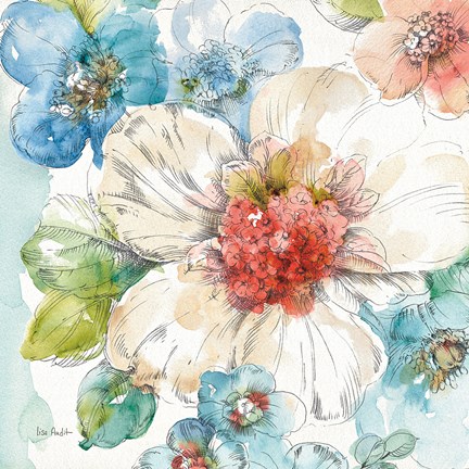 Framed Summer Bloom III Print