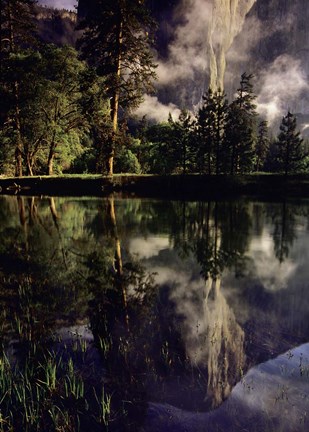 Framed Giant El Capitan reflection, Yosemite National Park, California Print