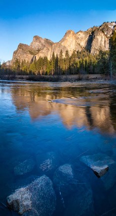 Framed Merced River in the Yosemite Valley Print