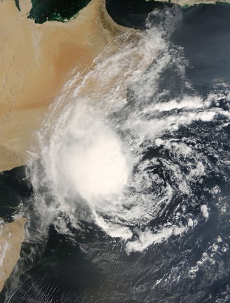 Framed Unnamed Tropical Cyclone Approaching the Arabian Peninsula Print