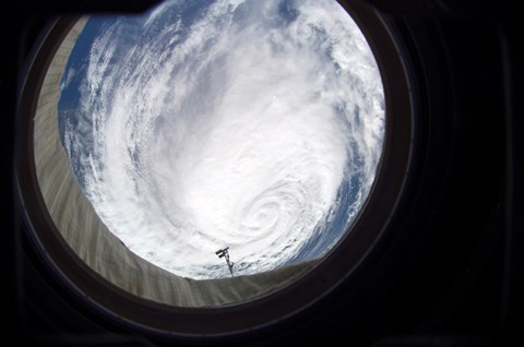 Framed Hurricane Ophelia Print