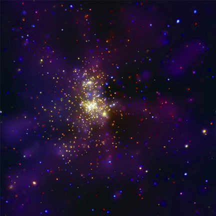 Framed Westerlund 2, a Young Star Cluster Print