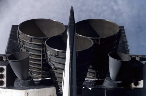 Framed Space Shuttle Discovery's Tail Section Print