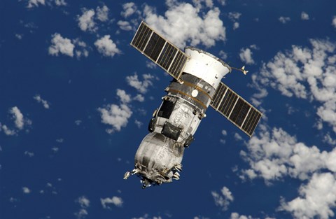 Framed unpiloted Progress 17 Supply Vehicle Print