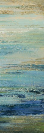 Framed Blue Indigo Panel II Print