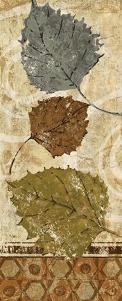 Framed Golden Autumn Panel I Print