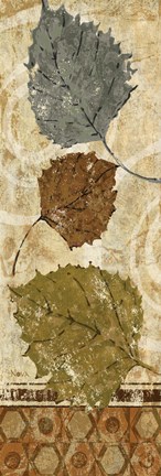 Framed Golden Autumn Panel I Print