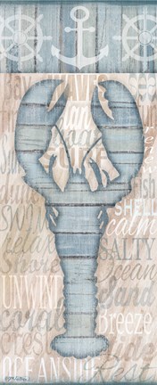 Framed Ocean Life I Print