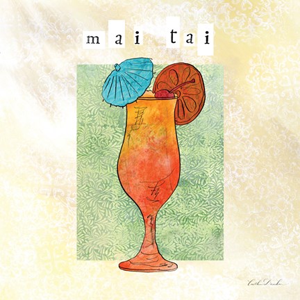 Framed Tropical Cocktails IV Print