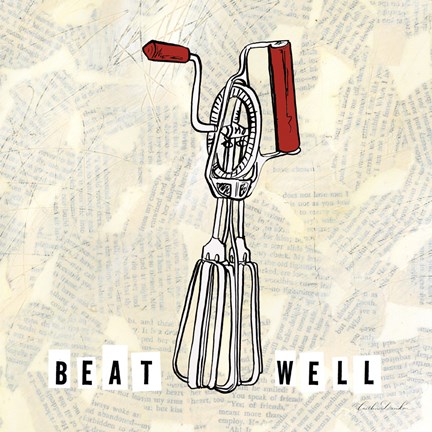 Framed Kitchen Utensils V Print