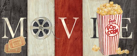 Framed Movie Cinema Signs I Print