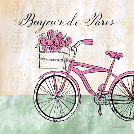 Framed Bonjour de Paris II Print