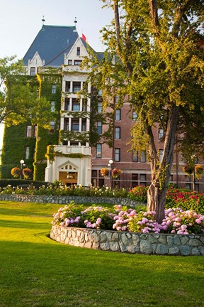 Framed British Columbia, Victoria, Empress Hotel Gardens Print