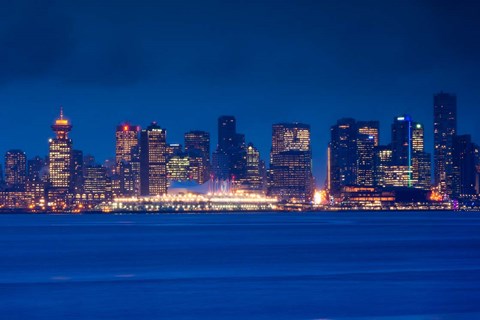 Framed City view form North Vancouver, British Columbia, Canada Print