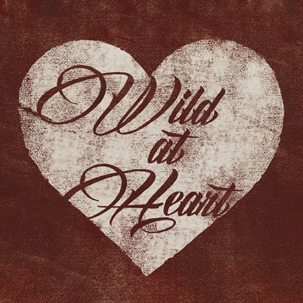 Framed Graffiti Heart I Print