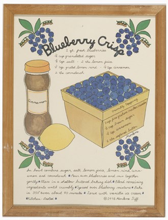 Framed Blueberry Crisp Print