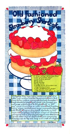 Framed Old Fashioned Strawberry Shortcake Print