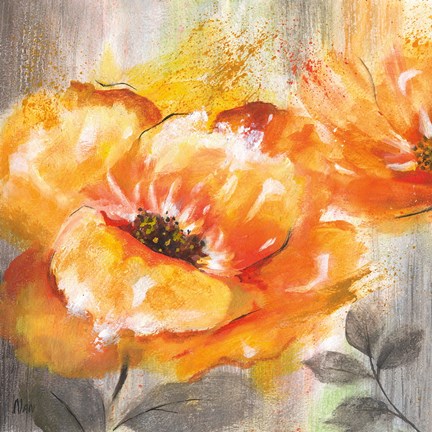 Framed Orange Crush I Print