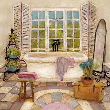 Framed Sunny Day Bath II Print