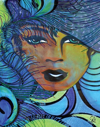 Framed Urban Glam I Print