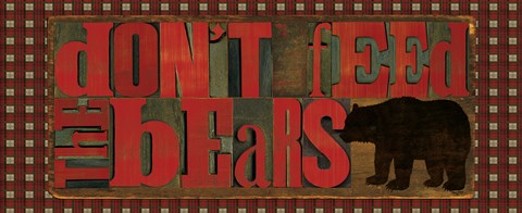 Framed Don't Feed Mama Bear II Print