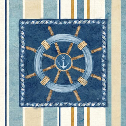 Framed Nautical Stripe IV Print