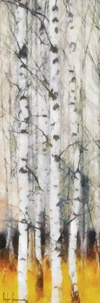Framed Saffron Timber Panel IIA Print