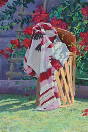 Framed Blanket &amp; Stool Print