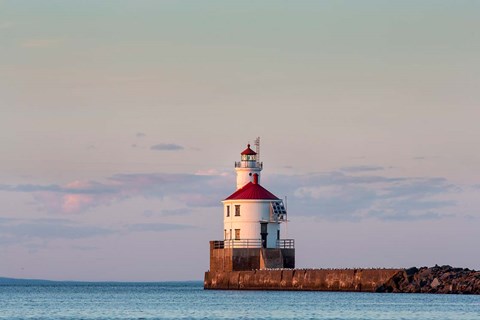 Framed Wisconsin Point Lighthouse, Superior, Wisconsin Print