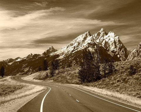 Framed Teton Range, Grand Teton National Park, Wyoming Print