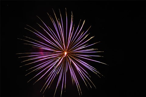 Framed Fireworks Print