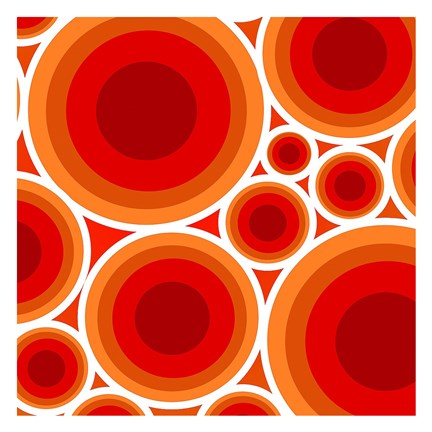 Framed Circles 1 Print