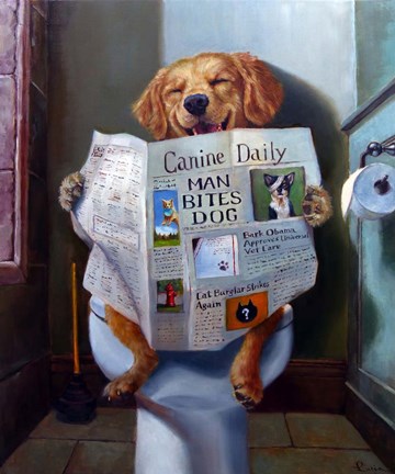 Framed Dog Gone Funny Print