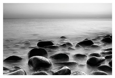 Framed Rocks in Mist 3 Print