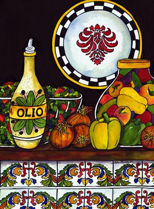 Framed Salad Time Print