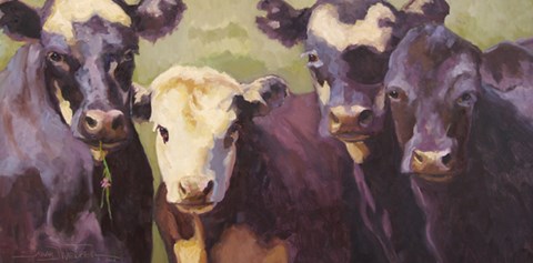 Framed Back In Black Print