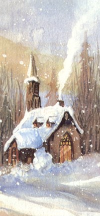 Framed Country Church Print