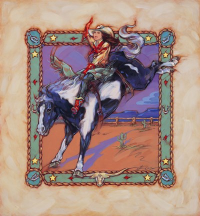 Framed Let&#39;er Buck Print