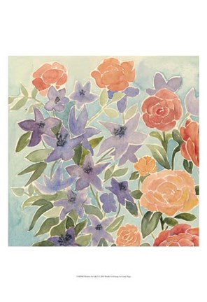 Framed Flowers for Lilly I Print