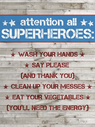 Framed Little Hero IV Print