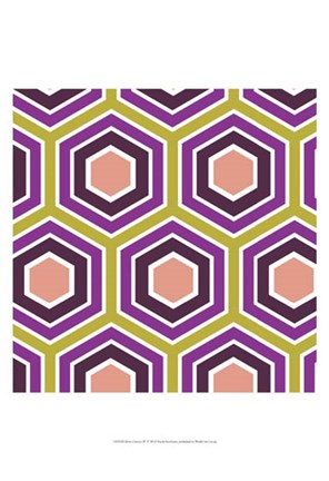 Framed Retro Groove IV Print