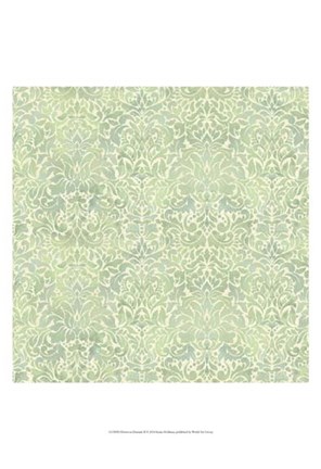 Framed Downton Damask II Print