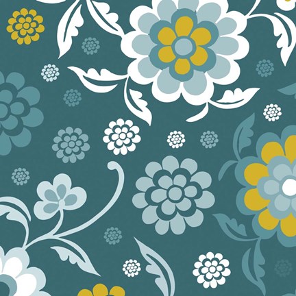 Framed Emerald Forest I Print