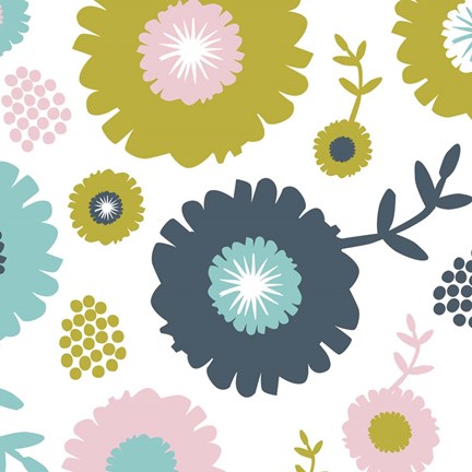 Framed Garden Floral II Print