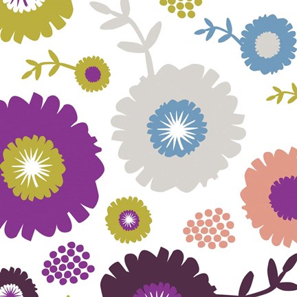 Framed Garden Floral IV Print