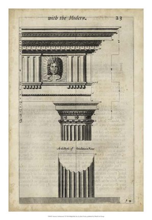 Framed Ancient Architecture I Print