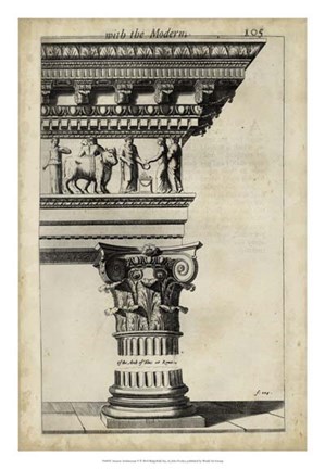 Framed Ancient Architecture V Print